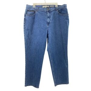 Jones New York Jeans Women 18W Straight Leg High Rise Medium Wash Denim Classic